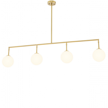   Candelabru Tara finisaj din alamă antică sticlă albă 115656 EICHHOLTZ [1]