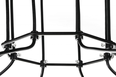 Lustra design industrial Fenton din cabluri negre, hexagon, 80x220 cm, 91908 - King [4]