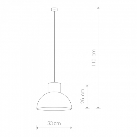 Lustra design industrial Mundo otel negru/gri beton inaltime fixa 113 cm, 6510 - Nowodworski [1]