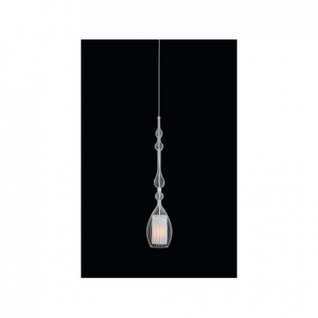 Lustre - Lustra design Jesse L alb/negru, structura otel, abajur material textil, inaltime fixa, 8865 - Nowodworski