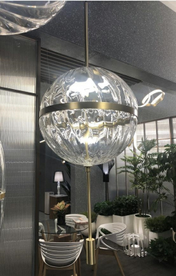 Lustra design lux Murillo Ball in forma de glob, sticla/suport auriu, MD12001-1Y-300 - King [1]