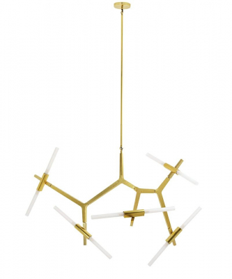 Lustra design minimalist Tree, 10 becuri, neagra/aurie, XCP8053-10 - King [7]