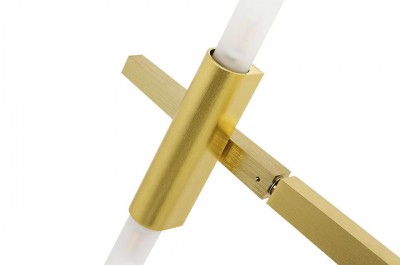 Lustra design minimalist Tree, 10 becuri, neagra/aurie, XCP8053-10 - King [10]