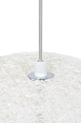 Lustra design modern alba/neagra Mason 40x40 cm, canepa, 1027S-400.WHITE - King [2]