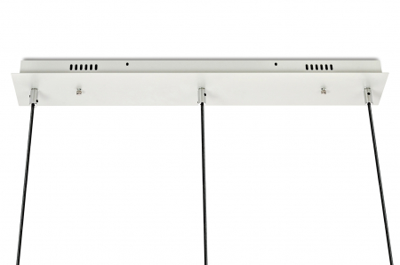 Lustra 3 brate globuri sticla Bubble Line 120 cm aurie/argintie/neagra, iluminare LED, design lux, XCP9148-3B - King [13]