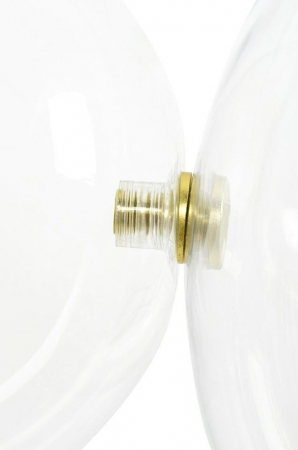 Lustra aurie liniara globuri sticla Bubble Line 160 cm, 5 brate, iluminare LED, XCP9148-5B - King [4]