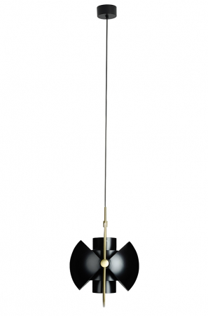 Lustra design modern extravagant Seal, alba/neagra/aurie, otel carbon, SM2356S - King [26]