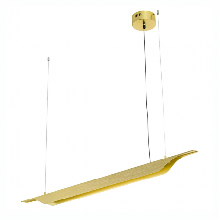 Lustra design modern extravagant Vigo 125 cm, iluminare LED, aluminiu negru/auriu, XCP3400-125.BLACK - King [11]