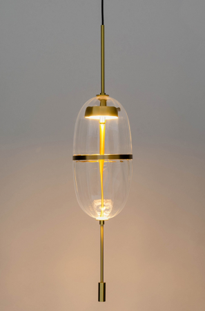 Lustra design modern Murillo, sticla/suport auriu, MD12001-1T-200 - King [4]