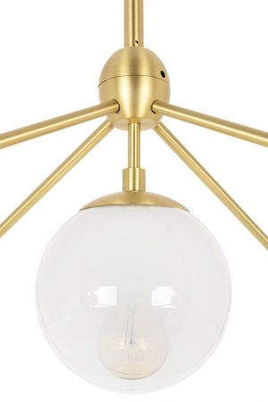 Lustra design modern Planet 142x173 cm, 15 becuri, neagra/aurie, MD10230G-15.BRASS - King [3]