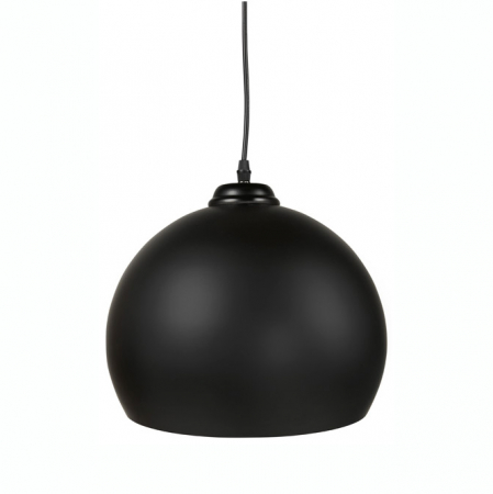 Lustre - Lustra design neagra pe cablu Anisa cu abajur rotund otel, HL00610BL - Kokoon