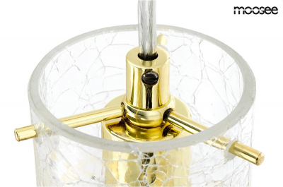 Lustra designer aurie metalica Pryderi, diverse dimensiuni, forma geometrica piramidala, MSE010100130 - King [5]