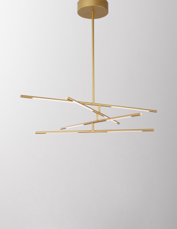 Lustra dimabila aurie/neagra cu bete rotative Rocco 84 cm, iluminare LED, stil minimalist, 9180781 - Novaluce [5]