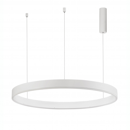 Lustra dimabila inel LED Cheri 100 cm alba/neagra/aurie, design minimalist, 9190855 - Novaluce [6]