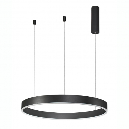 Lustra dimabila inel LED Cheri 60 cm alba/neagra/aurie, design minimalist, 9190740 - Novaluce [7]
