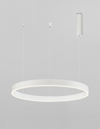 Lustra dimabila inel LED Cheri 60 cm alba/neagra/aurie, design minimalist, 9190640 - Novaluce [9]