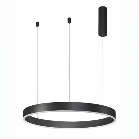 Lustra dimabila inel LED Cheri 60 cm alba/neagra/aurie, design minimalist, 9190640 - Novaluce [13]