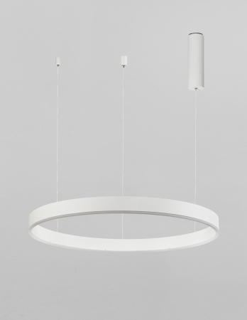 Lustra dimabila inel LED Cheri 60 cm alba/neagra/aurie, design minimalist, 9190640 - Novaluce [10]