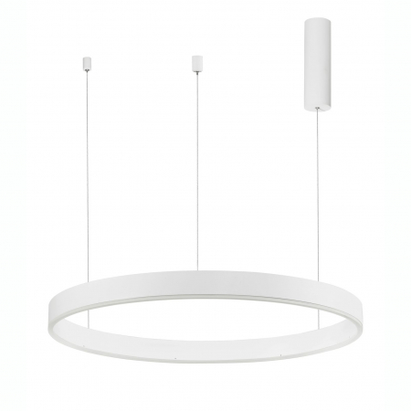 Lustra dimabila inel LED Cheri 80 cm alba/neagra/aurie, design minimalist, 9190648 - Novaluce [7]