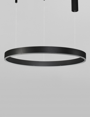 Lustra dimabila inel LED Cheri 80 cm alba/neagra/aurie, design minimalist, 9190648 - Novaluce [14]