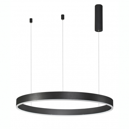 Lustra dimabila inel LED Cheri 80 cm alba/neagra/aurie, design minimalist, 9190648 - Novaluce [13]
