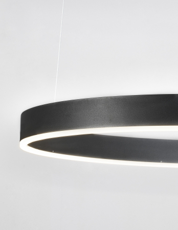 Lustra dimabila inel LED Cheri 80 cm alba/neagra/aurie, design minimalist, 9190648 - Novaluce [16]