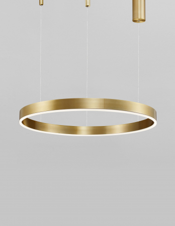 Lustra dimabila inel LED Cheri 80 cm alba/neagra/aurie, design minimalist, 9190648 - Novaluce [2]