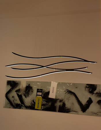Lustra dimabila LED alba/neagra Wave 120 cm, design modern, AZ 2913 - Azzardo [3]
