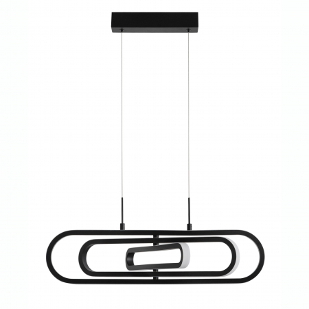 Lustra dimabila LED aurie/neagra Nojus 64 cm, abajur 3 piese ovale ajustabile, 9110352 - Novaluce [8]
