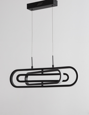 Lustra dimabila LED aurie/neagra Nojus 64 cm, abajur 3 piese ovale ajustabile, 9110352 - Novaluce [10]
