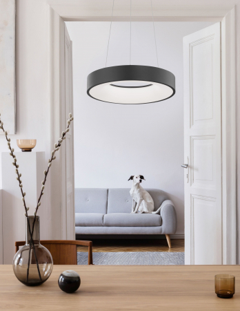 Lustra dimabila LED rotunda Rondo Slim Ø38/60 cm, argientie/aurie/maro/alba/neagra, 9453431 - Novaluce [7]