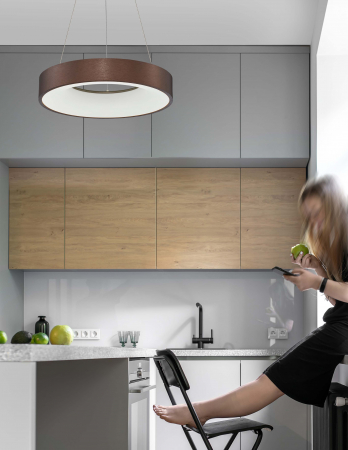 Lustra dimabila LED rotunda Rondo Slim Ø38/60 cm, argientie/aurie/maro/alba/neagra, 9453431 - Novaluce [16]
