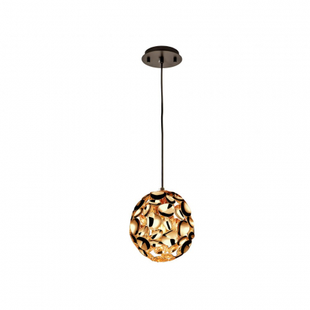 Lustre - Lustra dimabila moderna aur roz Daria, Ø 18 cm, metal, inaltime reglabila, 266035N - Schuller