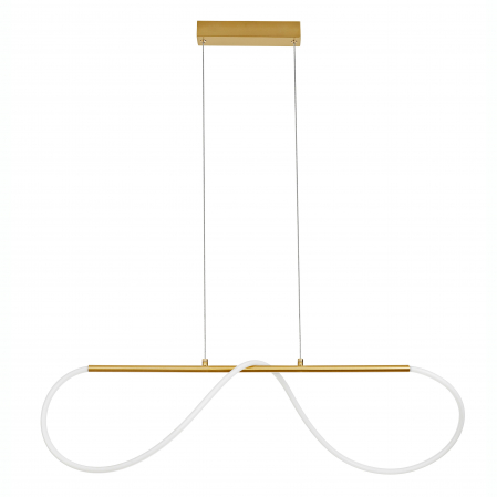 Lustre - Lustra dimabila moderna Flex 90 cm cu tub LED flexibil, suport metal auriu, 9548103 - Novaluce