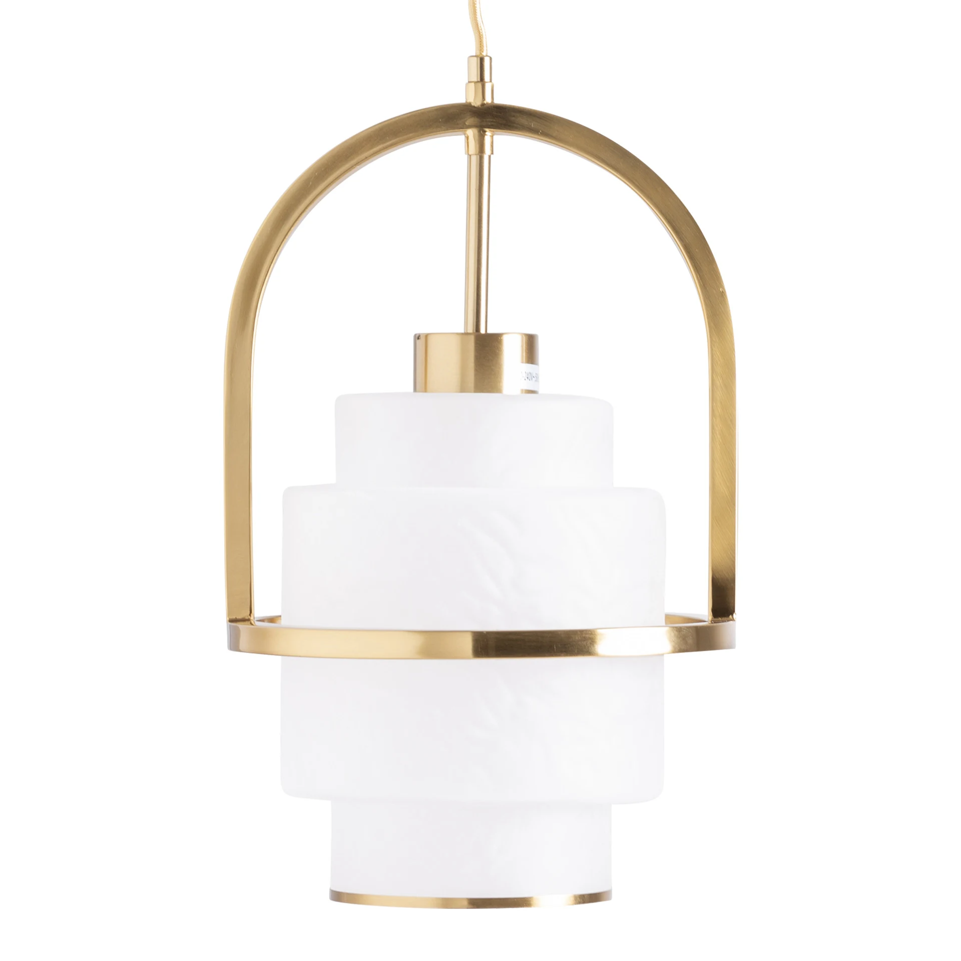 Produse - Lustra din Cristal si Otel, Alb, 24x24x39 cm, Stil Art Deco - VicalHome 36979