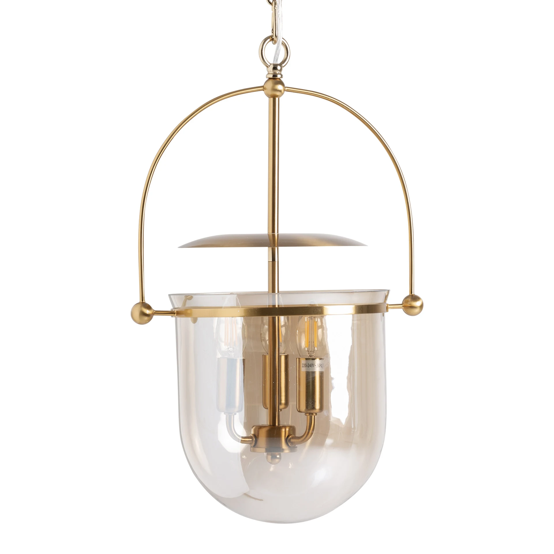 Produse - Lustra din Cristal si Otel, Maro, 32x32x58 cm - VicalHome 36984