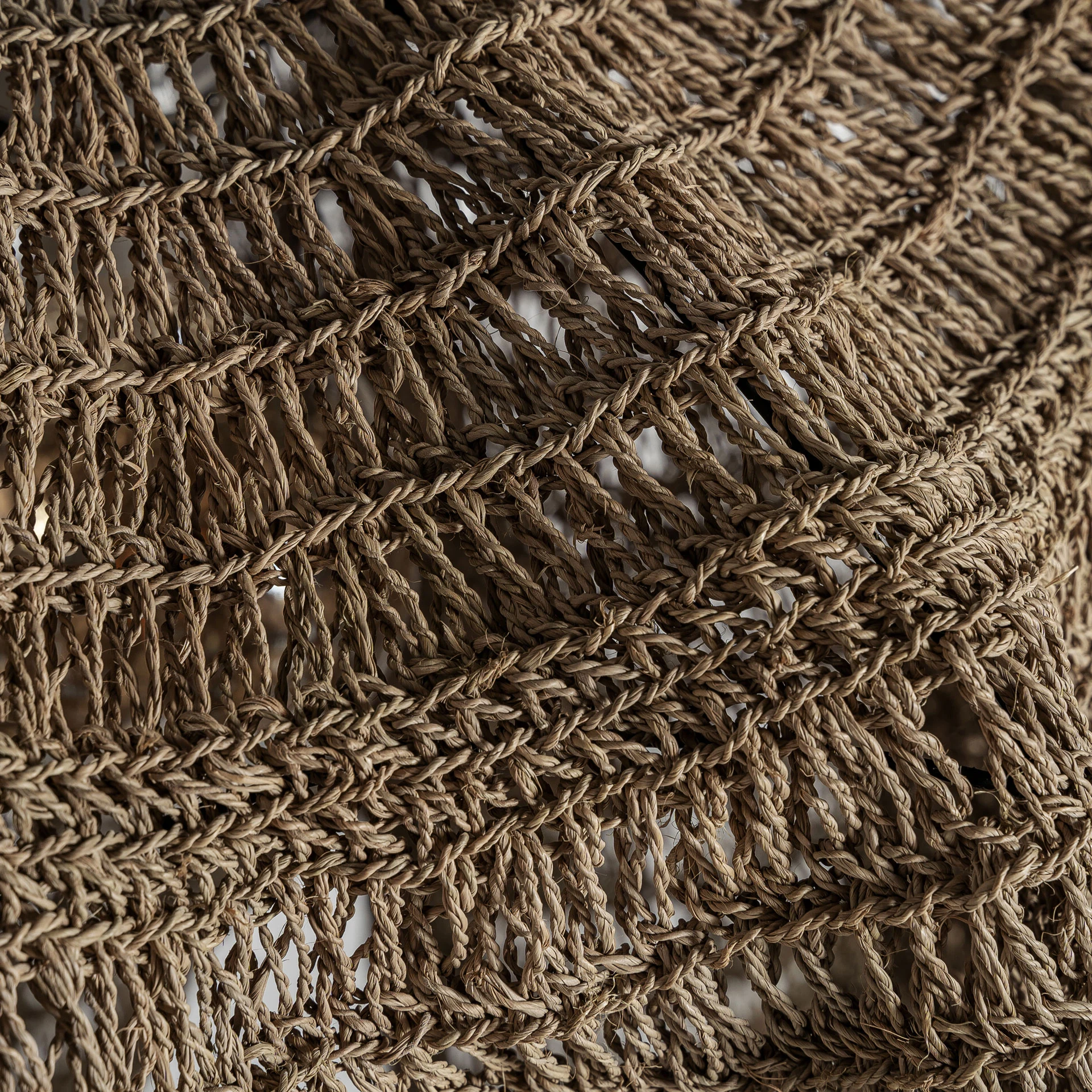 Lustra din Fibra Naturala, Maro, 58x58x85 cm, Stil Boho - VicalHome 35350 [9]