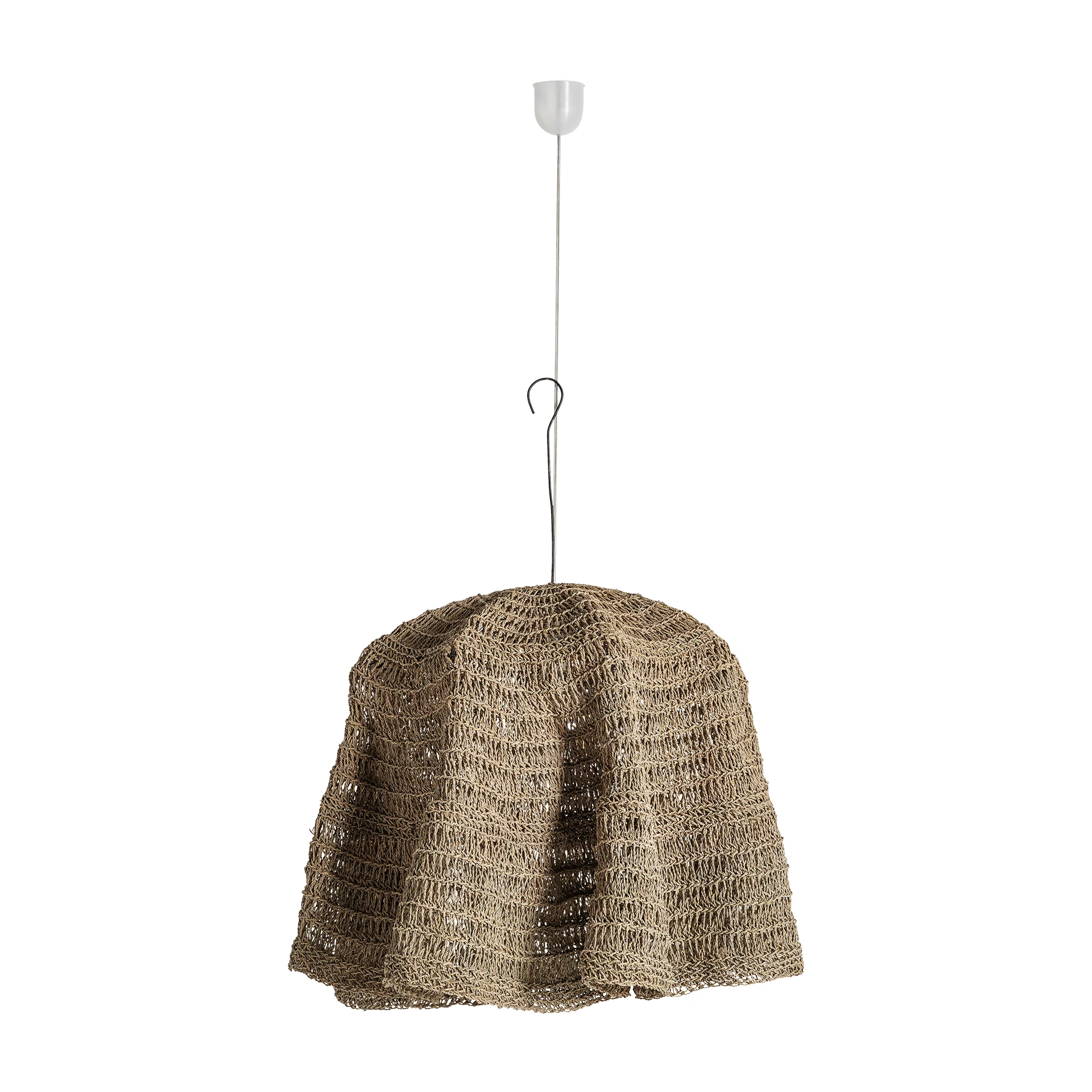 Lustra din Fibra Naturala, Maro, 58x58x85 cm, Stil Boho - VicalHome 35350 [4]