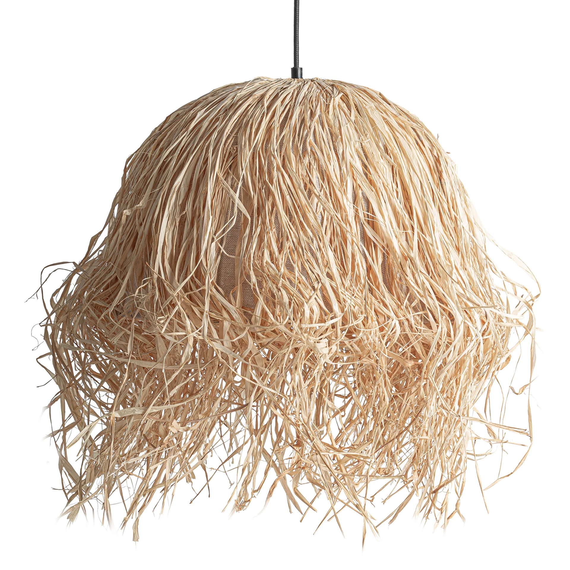 Produse - Lustra din Hartie si Fier, Maro Deschis, 45x45x51 cm, Stil Boho - VicalHome 36926