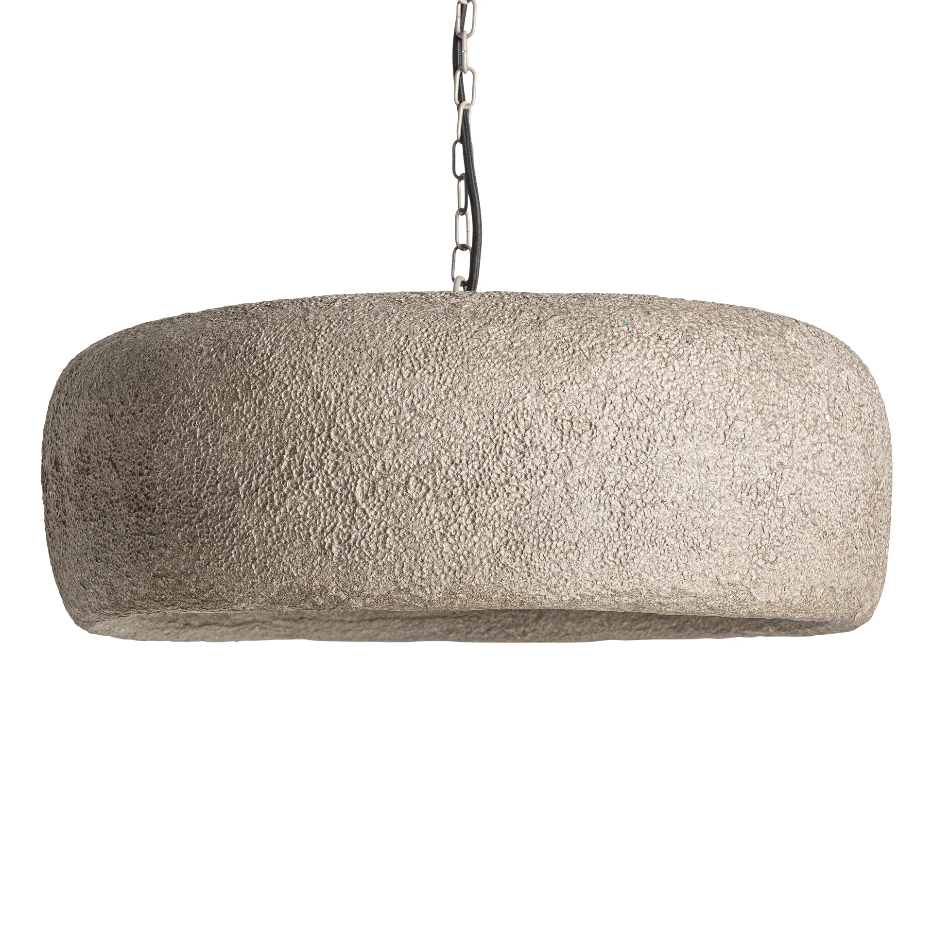 Produse - Lustra din Papier-mache si Fier, Gri, 50x50x19 cm - VicalHome 36930