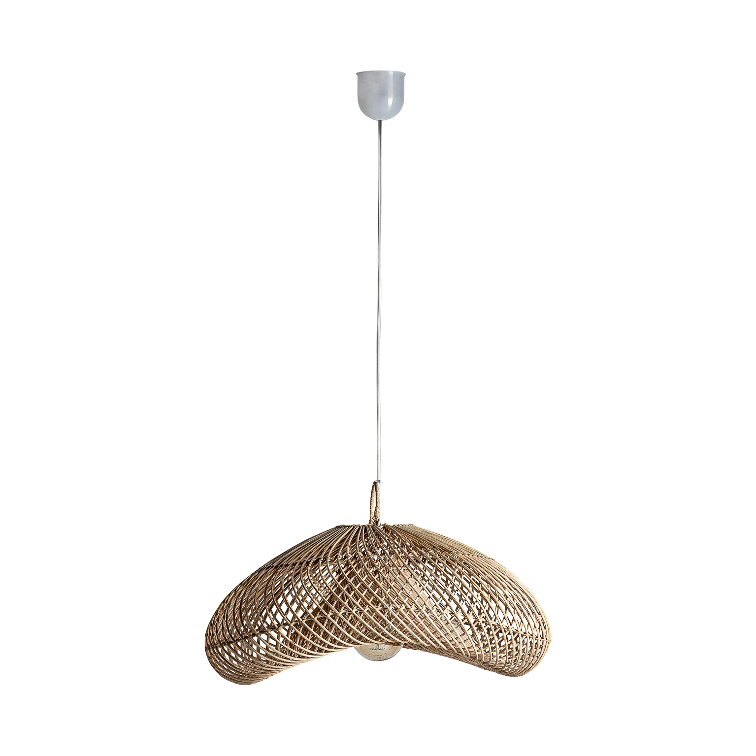 Lustra din Ratan, Maro, 52x41x23 cm, Stil Contemporan - VicalHome 28565 [5]