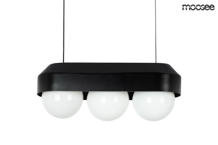 Produse - Lustră Drops 3 33x12x225 cm, Negru - Moosee
