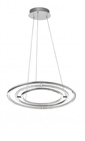 Lustra eleganta crom cu cristale Abiram Ø60 cm, trei piese tip inel LED ajustabile, 8107401 - Novaluce [1]