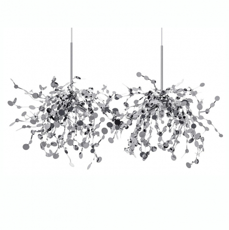 Lustra eleganta design lux Anastasie 2 piese, argintiu/auriu, JD8653-2.GOLD - King [6]