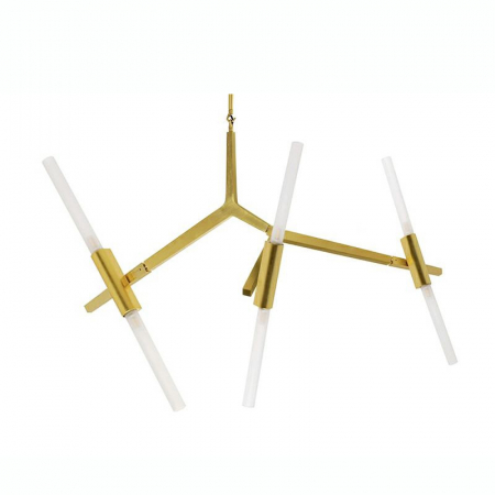 Lustre - Lustra eleganta design minimalist Tree aurie/neagra, 6 becuri, XCP8053-6.GOLD - King