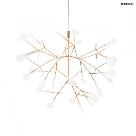 Lichidare stoc - Lustra eleganta design modern Rochelle Ball 72x53 cm, cupru/negru/ auriu, MSE010100203 - King