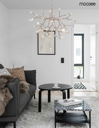 Lustra eleganta design modern Rochelle Ball 72x53 cm, cupru/negru/ auriu, MSE010100203 - King [8]