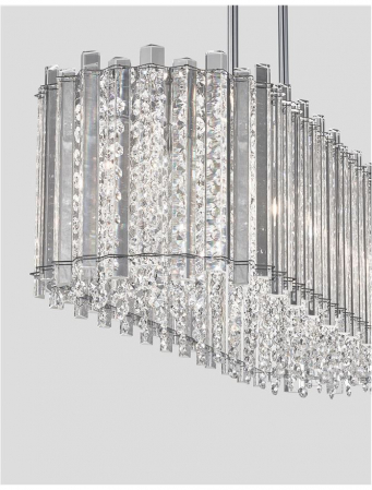 Lustra eleganta lux cu cristale Monti, din sticla, 86 cm, 9046506 - Novaluce [4]