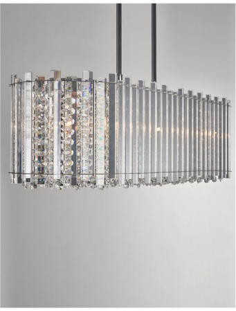 Lustra eleganta lux cu cristale Monti, din sticla, 86 cm, 9046506 - Novaluce [2]