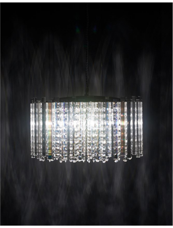 Lustra eleganta rotundă lux cu cristale Monti, din sticla, Ø 41 cm, 9046505 - Novaluce [2]